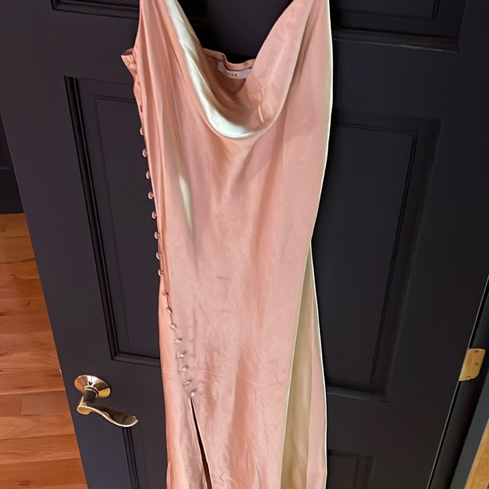 Lush Gold Silk Dress